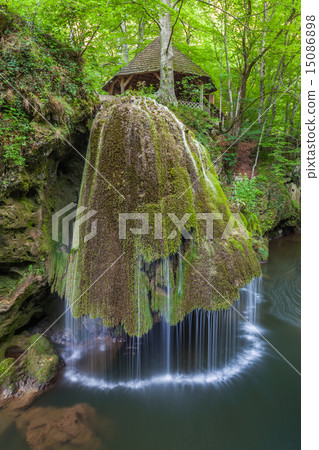Bigar Cascade Falls in Beusnita Gorges, Romania. Bigar Cascade Falls in Beusnita Gorges, Romania. 15086898