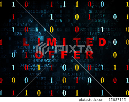 Business concept: Limited Offer on Digital background Business concept: Limited Offer on Digital background 15087135