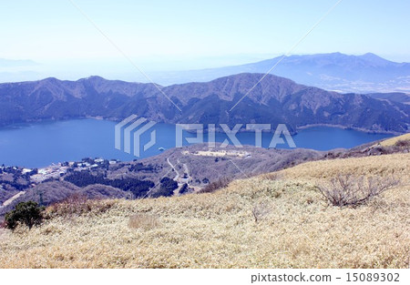 Hakone Komagatake的箱根外環山和蘆之湖 15089302