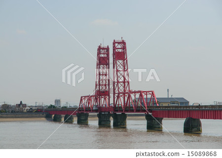 Chikugo River rising bridge 15089868