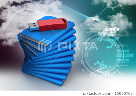 Usb drive with file folder Usb drive with file folder 15090702