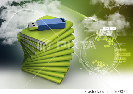 Usb drive with file folder 15090703