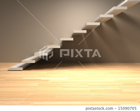 Abstract stairs in interior 15090705