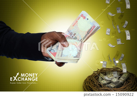 man hand with currency notes man hand with currency notes 15090922