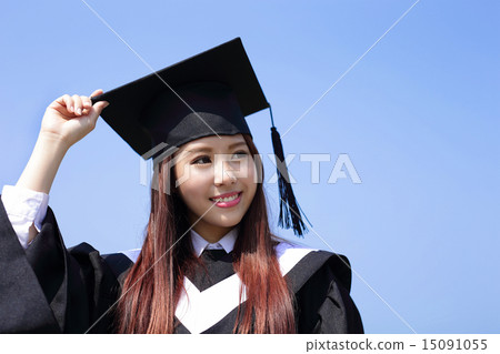 happy graduate student girl happy graduate student girl 15091055