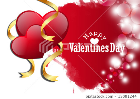 red love heart, valentines day concept 15091244