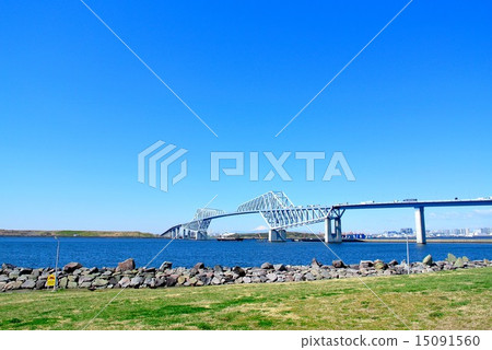 Tokyo Gate Bridge from Wakasu Ocean Park (2) Tokyo Gate Bridge from Wakasu Ocean Park (2) 15091560