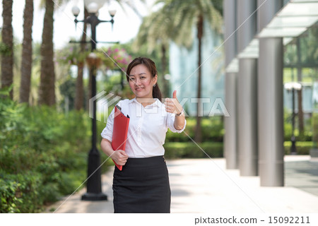 Business grow with happiness and bright future 15092211