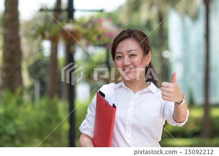 Business grow with happiness and bright future 15092212