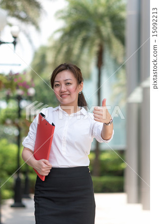 Business grow with happiness and bright future 15092213