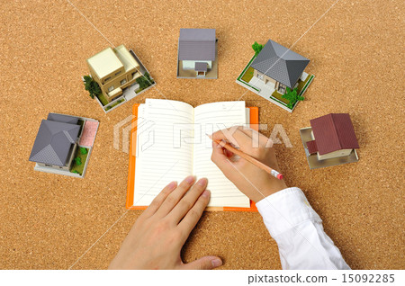 住宅模型內襯許多軟木塞 15092285