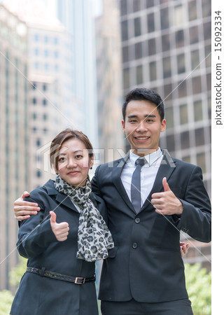 Business grow with happiness and bright future Business grow with happiness and bright future 15092334