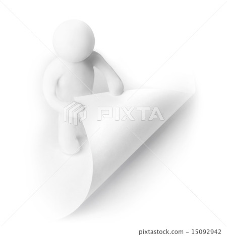 Plasticine man turning page 15092942