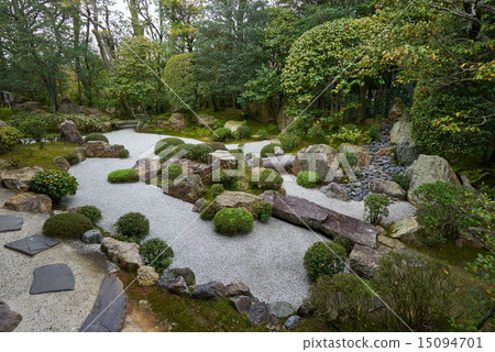 The former residence garden that I saw from the hiding room, Hosei (main temple) 's seat 15094701