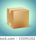 Vector Realistic Cardboard Box Icon 15095202