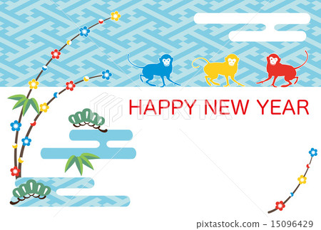 新年卡片模板(年份) 新年卡片模板(年份) 15096429
