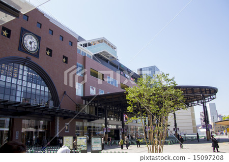 Oita Station North Exit Stock Photo