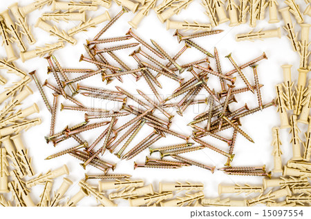 wall plugs around screw as frame wall plugs around screw as frame 15097554