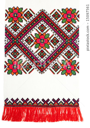embroidered handmade good by cross-stitch pattern 15097561