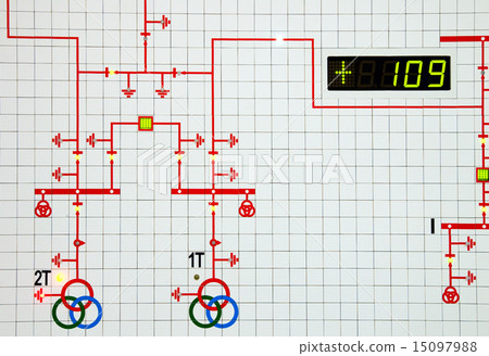 part of modern electric scheme is in control room part of modern electric scheme is in control room 15097988