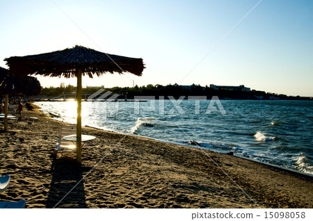 sunset on a beach in Sevastopol sunset on a beach in Sevastopol 15098058