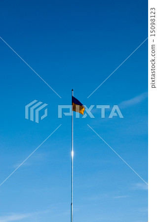 Ukranian flag on wind Ukranian flag on wind 15098123