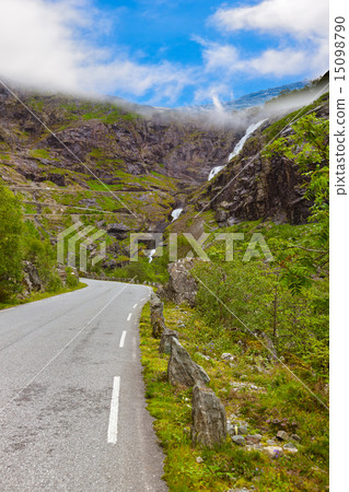 Stigfossen waterfall and Troll's Path - Norway 15098790
