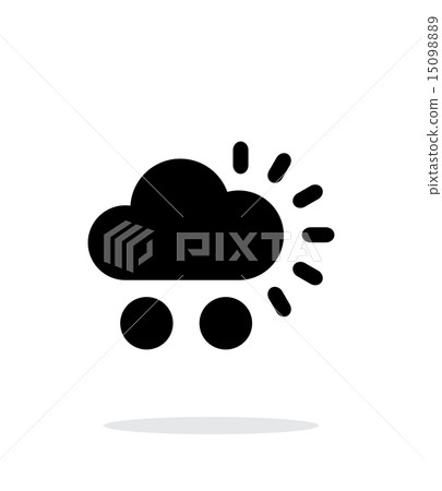 Hail weather simple icon on white background. Hail weather simple icon on white background. 15098889