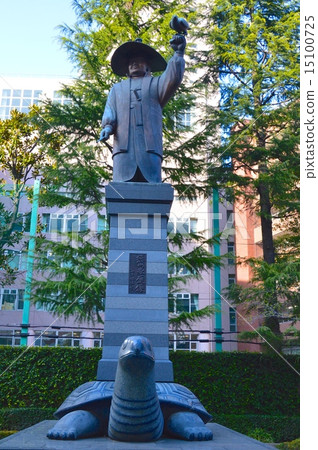 德川家康的雕像（江戶東京博物館北部/東京都橫田區長田區） 15100725