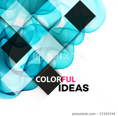 Abstract curved lines background. Template design Abstract curved lines background. Template design 15102544