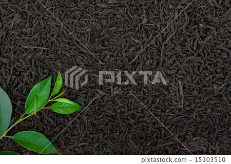 Black tea with leafs 15103510