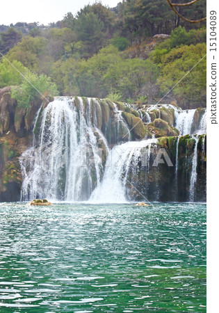 Waterfall on Krka river Waterfall on Krka river 15104089