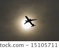 Airplane and sun 15105711