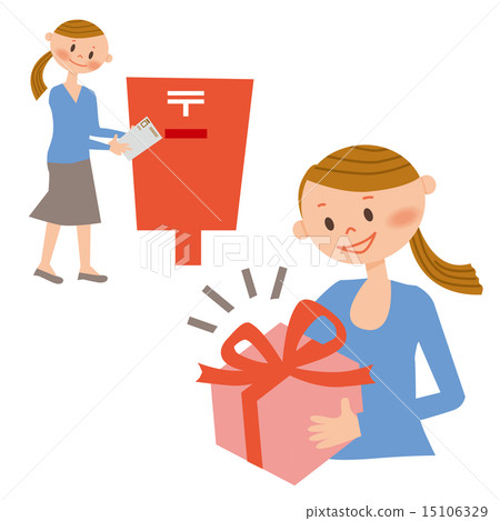 A woman who got a present as a gift 15106329