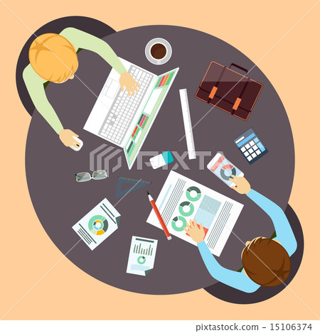 Office workers on meeting and brainstorming 15106374