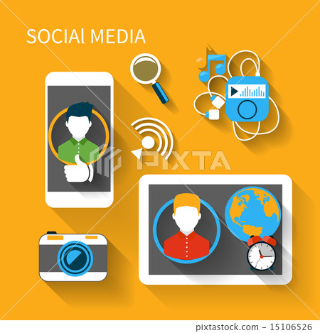 Social media network connection concept Social media network connection concept 15106526