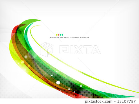 Green and red line swirls Green and red line swirls 15107787