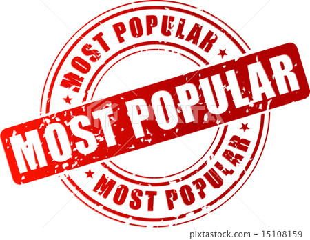Vector most popular stamp 15108159