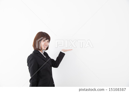 A woman holding a hand 15108387