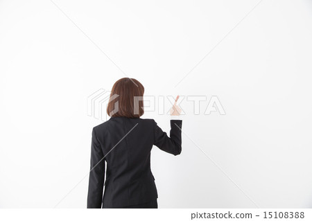 A woman holding a hand 15108388