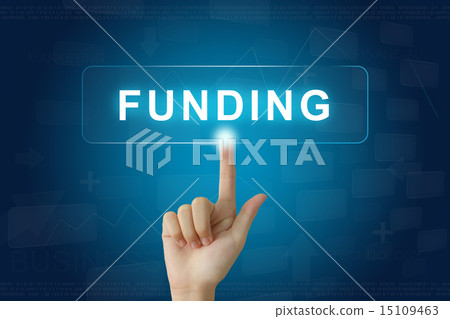 hand press on funding button on touch screen hand press on funding button on touch screen 15109463