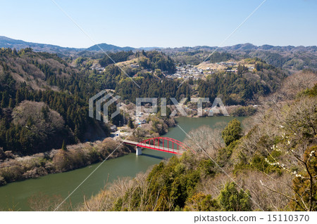Tsukigase Bridge seen from Tsukigase Umebayashi 15110370