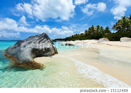 Picture perfect beach at Caribbean 15112489