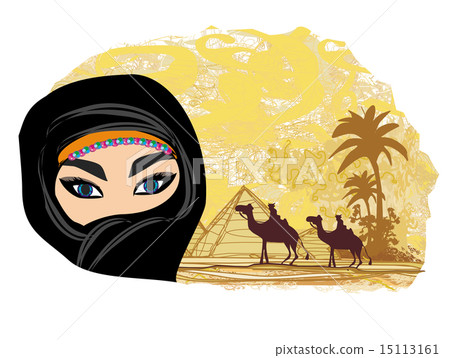 Arabian woman in the desert Arabian woman in the desert 15113161