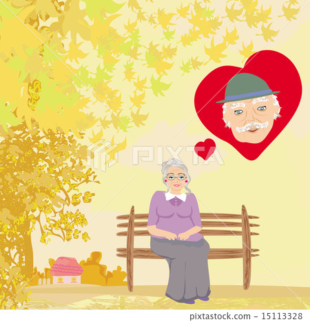 the old lady thinks about the man she loves the old lady thinks about the man she loves 15113328