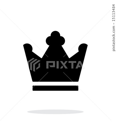 Crown King icon on white background. 15113484