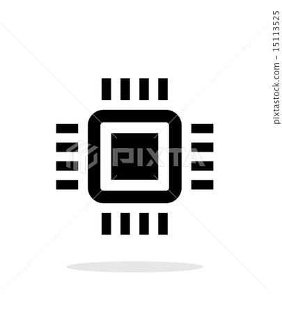 Mini CPU simple icon on white background. Mini CPU simple icon on white background. 15113525