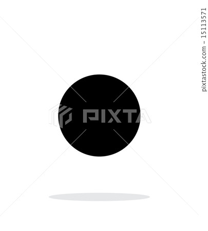 New moon abstract simple icon on white background. 15113571