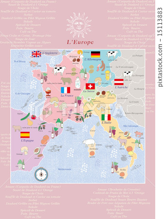 European food map (French) 15113883