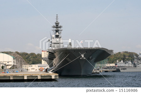 分配到橫須賀的巨型護衛艦“出雲”的入口風景 分配到橫須賀的巨型護衛艦“出雲”的入口風景 15116986